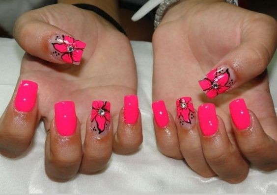 13 top idées d'ongles rose fluo pour s'inspirer 1 13 top idées d'ongles rose fluo pour s'inspirer 1