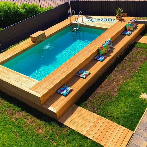 20 top idées d'habillages de piscines en bois 16 20 top idées d'habillages de piscines en bois 16