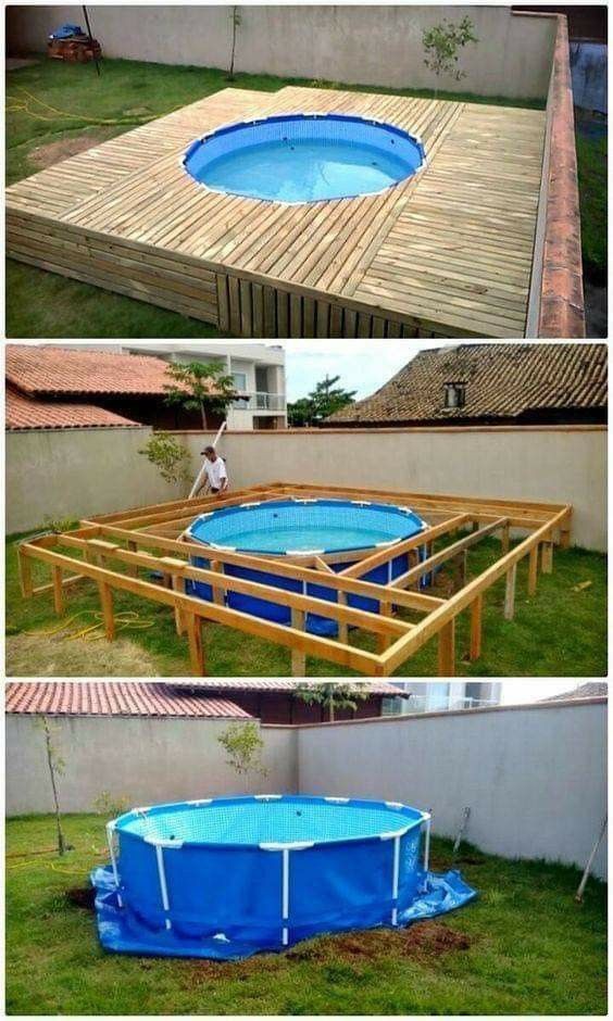 20 top idées d'habillages de piscines en bois 4 20 top idées d'habillages de piscines en bois 4