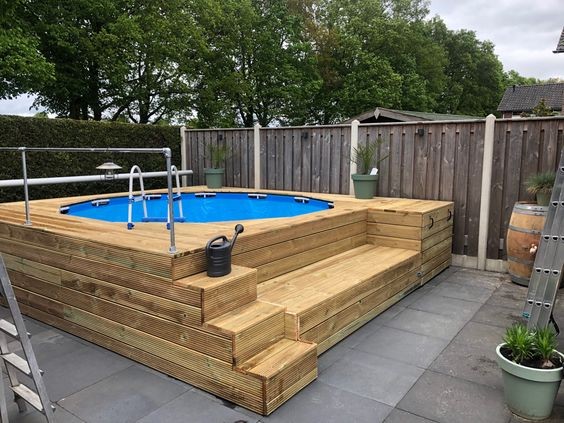 20 top idées d'habillages de piscines en bois 7 20 top idées d'habillages de piscines en bois 7