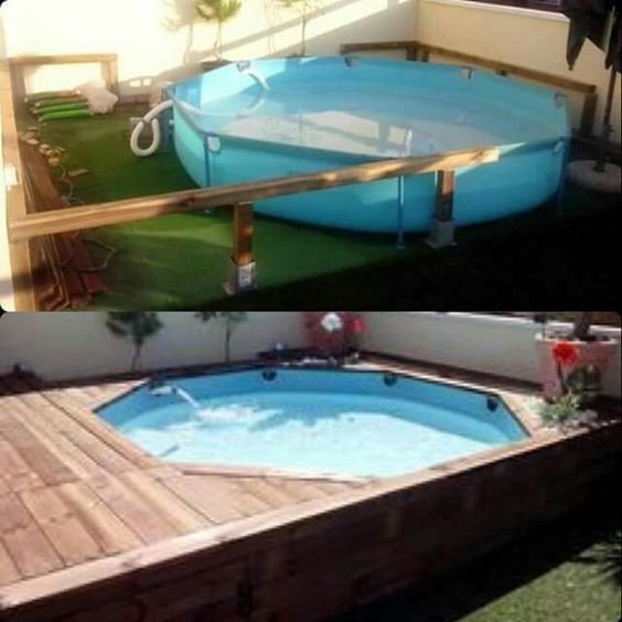 20 top idées d'habillages de piscines en bois 9 20 top idées d'habillages de piscines en bois 9