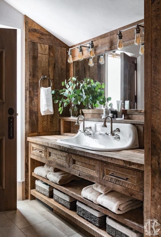 21 idées inspirantes pour embellir votre salle de bain avec des palettes 14