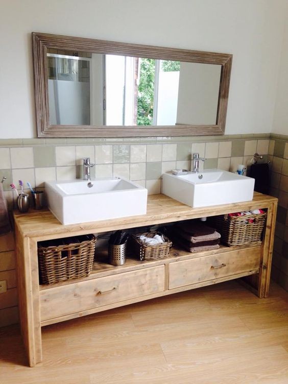 21 idées inspirantes pour embellir votre salle de bain avec des palettes 16