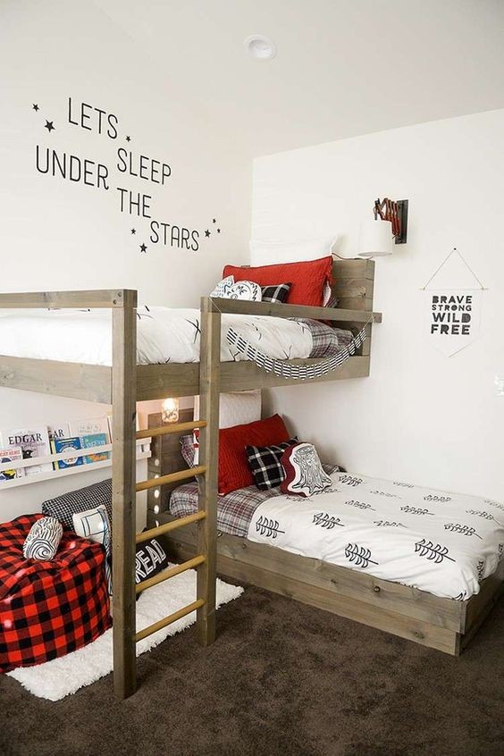 28 idées de chambres dortoir pour accueillir tous les amis des enfants 21