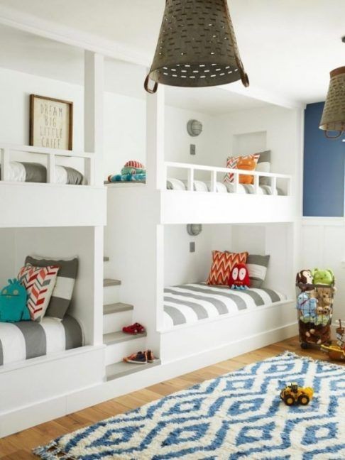 28 idées de chambres dortoir pour accueillir tous les amis des enfants 9