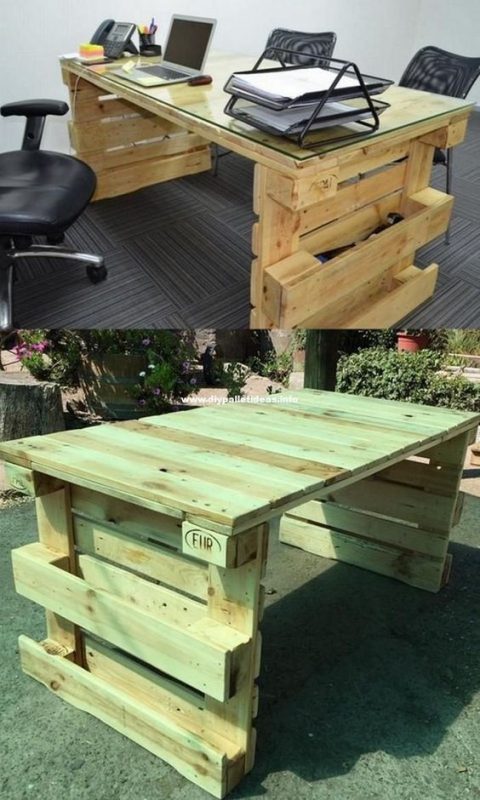 29 conceptions de bureaux en palettes réussies 37 29 conceptions de bureaux en palettes réussies 37