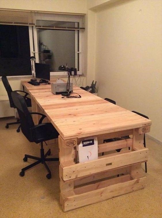 29 conceptions de bureaux en palettes réussies 4 29 conceptions de bureaux en palettes réussies 4