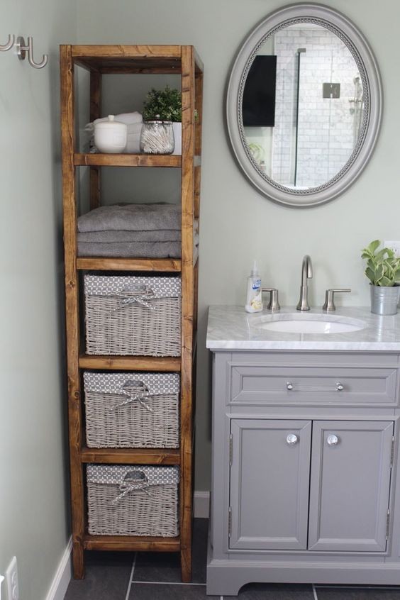 31 idées pour gagner de la place dans une petite salle de bain 26