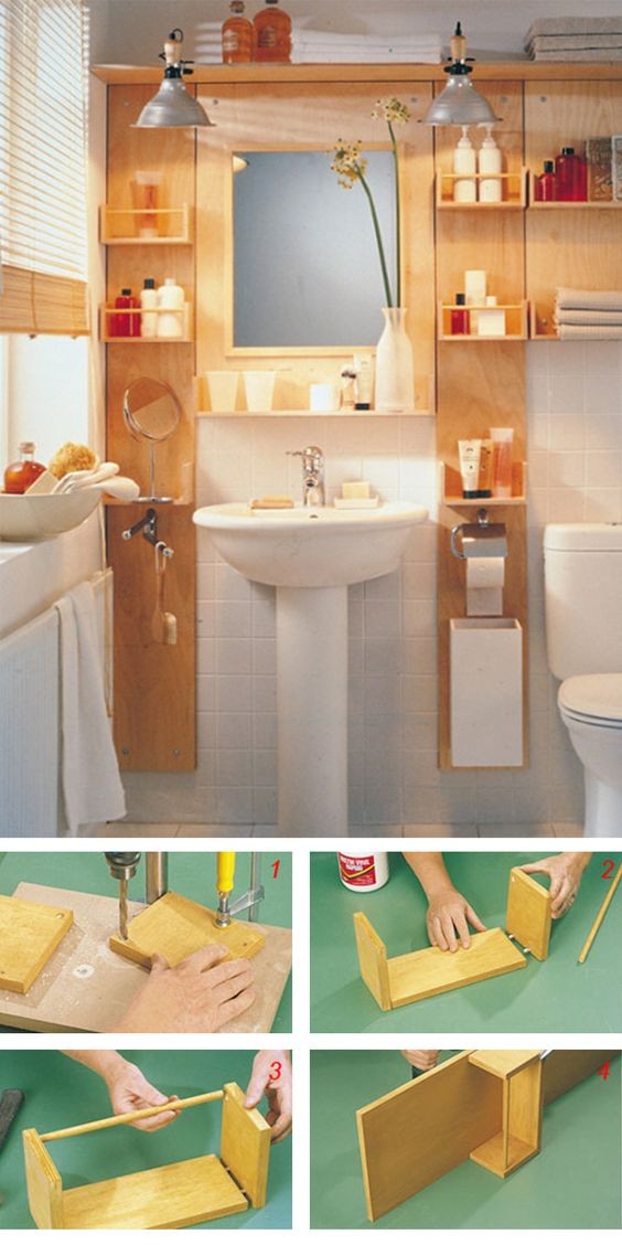31 idées pour gagner de la place dans une petite salle de bain 8