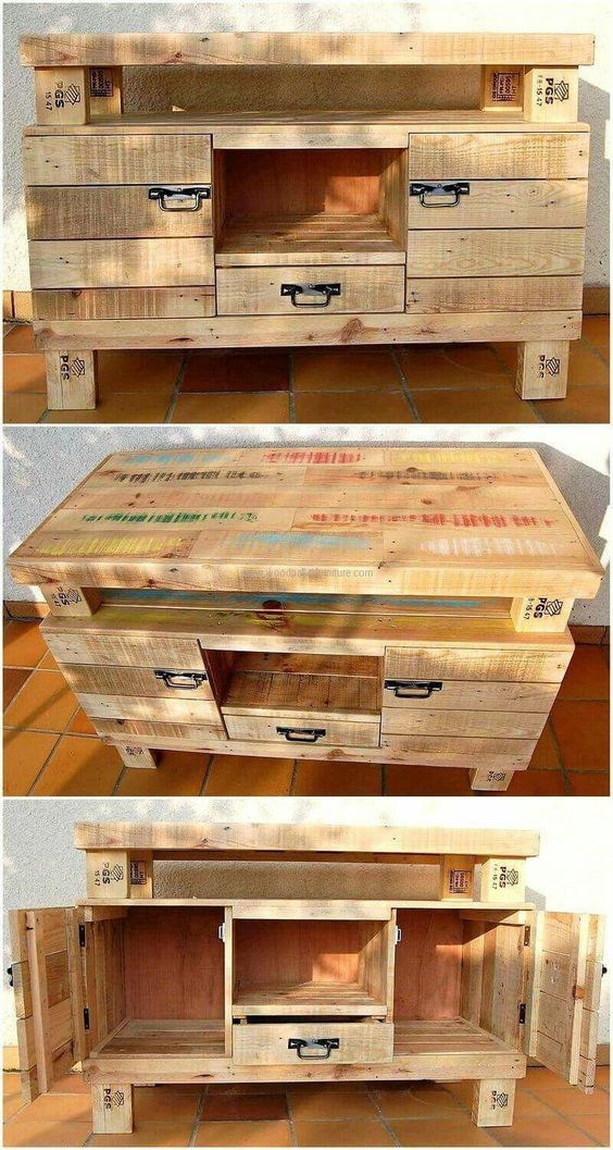 35 top idées d'armoires à fabriquer à partir de palette 15
