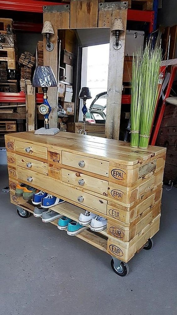 35 top idées d'armoires à fabriquer à partir de palette 17