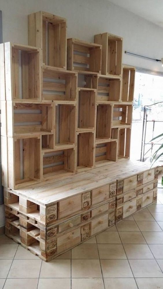 35 top idées d'armoires à fabriquer à partir de palette 24