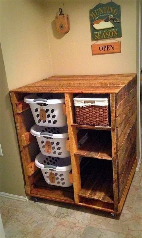 47 idées pour avoir plus de rangements grâce aux palettes 19 47 idées pour avoir plus de rangements grâce aux palettes 19