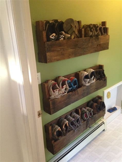 9 Étagères à chaussures verticales en bois 2 9 Étagères à chaussures verticales en bois 2