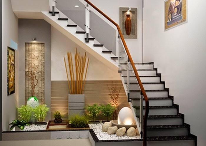 12 idées pour embellir la zone sous les escaliers 7