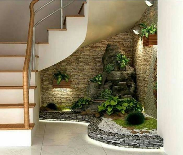 12 idées pour embellir la zone sous les escaliers 12