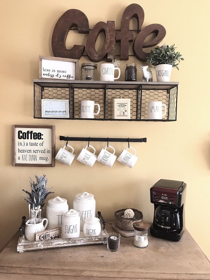 100 idées pour avoir votre propre coin café à la maison 122