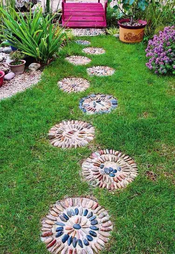 100 incroyables idées de chemins de jardin en pierres 7