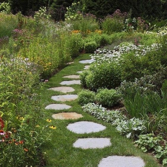 100 incroyables idées de chemins de jardin en pierres 24