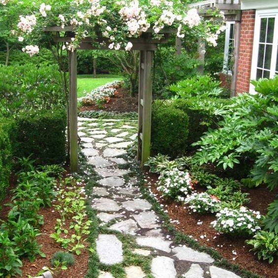 100 incroyables idées de chemins de jardin en pierres 25