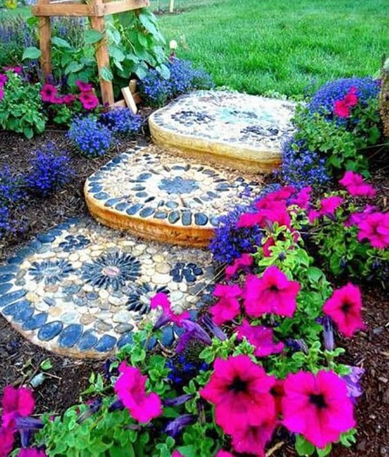 100 incroyables idées de chemins de jardin en pierres 28