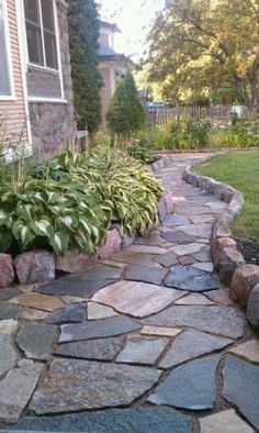 100 incroyables idées de chemins de jardin en pierres 32