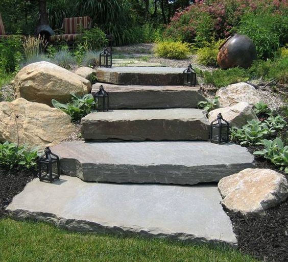 100 incroyables idées de chemins de jardin en pierres 35