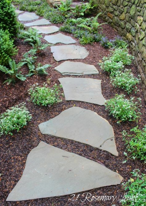 100 incroyables idées de chemins de jardin en pierres 36