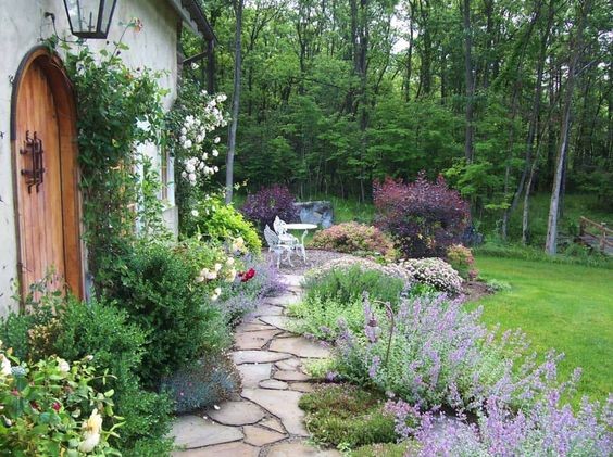 100 incroyables idées de chemins de jardin en pierres 49