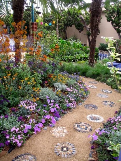 100 incroyables idées de chemins de jardin en pierres 55