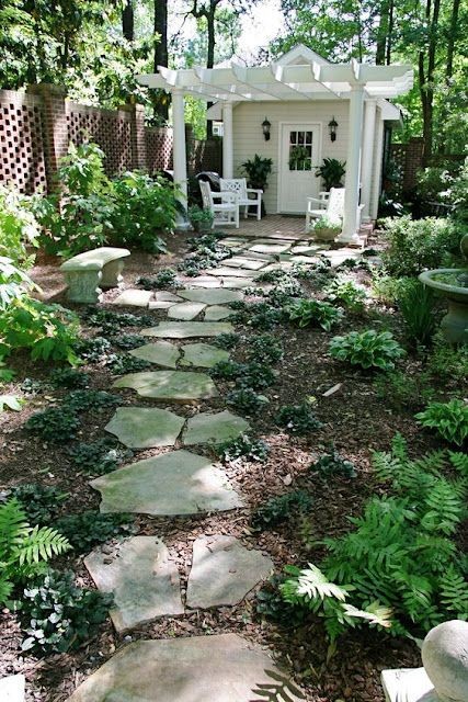 100 incroyables idées de chemins de jardin en pierres 58