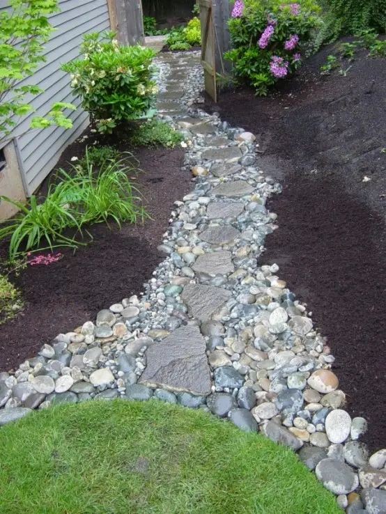100 incroyables idées de chemins de jardin en pierres 61