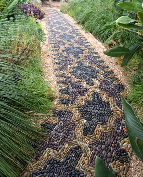 100 incroyables idées de chemins de jardin en pierres 64
