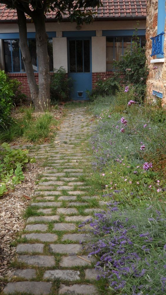 100 incroyables idées de chemins de jardin en pierres 66