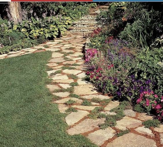 100 incroyables idées de chemins de jardin en pierres 72