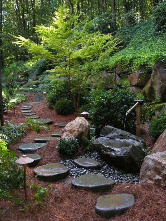 100 incroyables idées de chemins de jardin en pierres 85