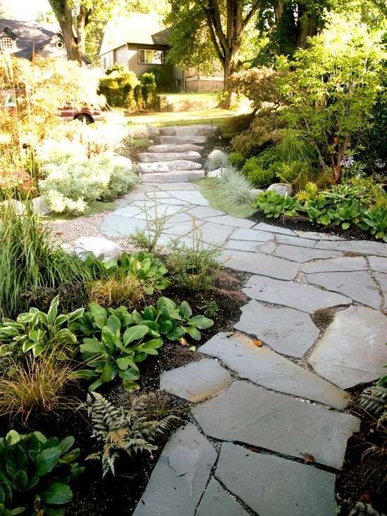 100 incroyables idées de chemins de jardin en pierres 91