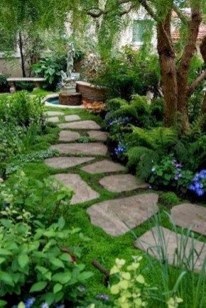 100 incroyables idées de chemins de jardin en pierres 92
