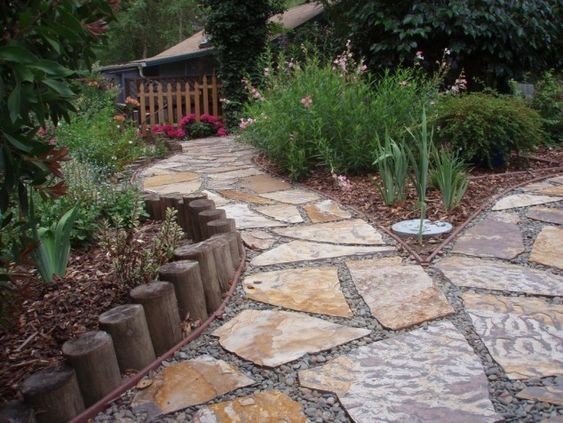 100 incroyables idées de chemins de jardin en pierres 94