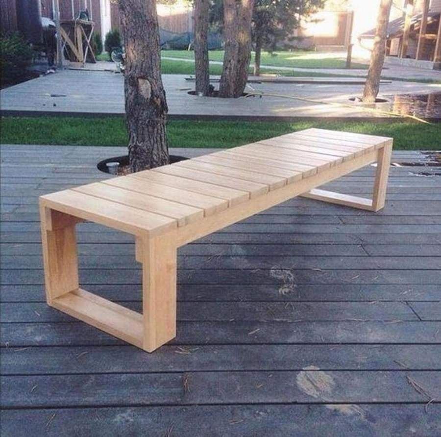 16 bancs de jardin en bois à faire autour d'un arbre 14