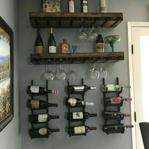 17 idées pour faire un minibar mural avec du bois 13 17 idées pour faire un minibar mural avec du bois 13