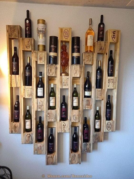 17 idées pour faire un minibar mural avec du bois 4 17 idées pour faire un minibar mural avec du bois 4