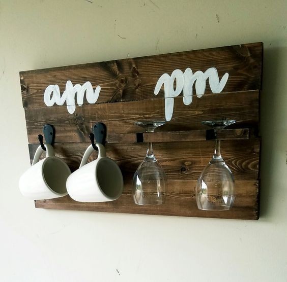 17 idées pour faire un minibar mural avec du bois 8 17 idées pour faire un minibar mural avec du bois 8