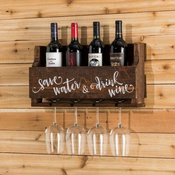 17 idées pour faire un minibar mural avec du bois 9 17 idées pour faire un minibar mural avec du bois 9