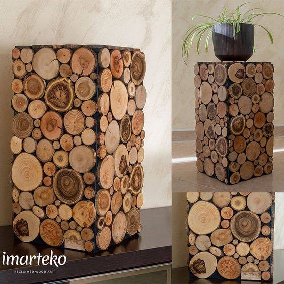 20 décorations à faire avec de petits disques de bois 6