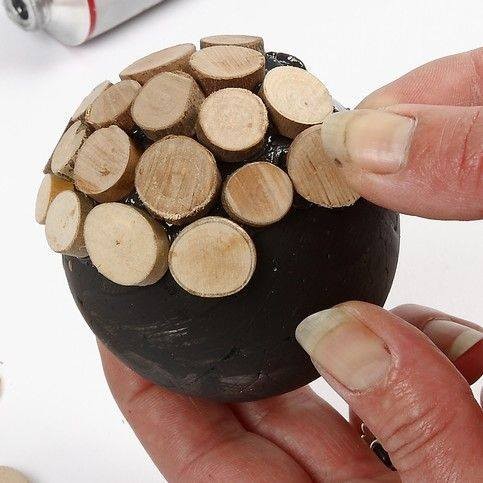 20 décorations à faire avec de petits disques de bois 9