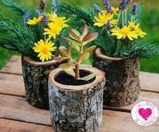 17 idées décoratives pour votre maison en utilisant des bûches de bois 4