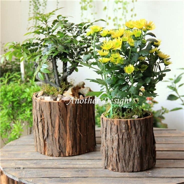 17 idées décoratives pour votre maison en utilisant des bûches de bois 6