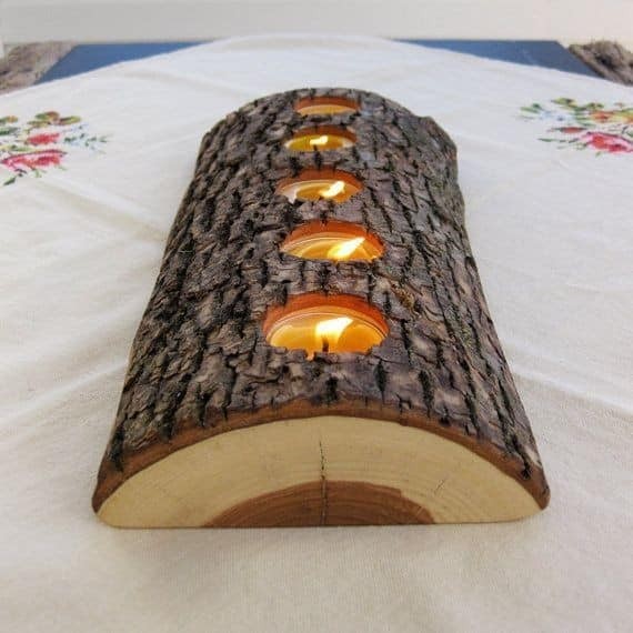 17 idées décoratives pour votre maison en utilisant des bûches de bois 2