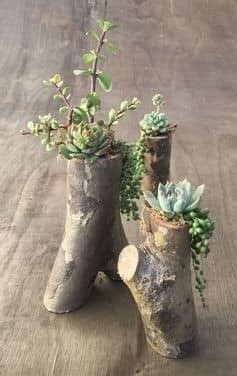 17 idées décoratives pour votre maison en utilisant des bûches de bois 10